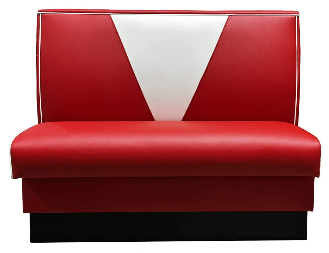 Atlanta Booth & Chair BV-S36100 Single 48" V-Back Upholstered Restaurant Booth, 36" High