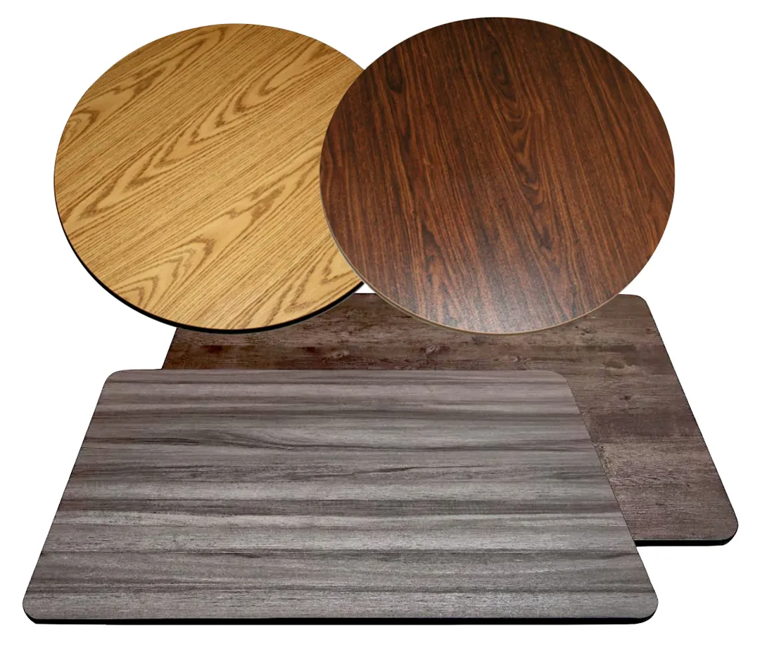 Atlanta Booth & Chair RTTP2445 Reversible Rectangular Table Top, 24x45, Melamine on Particle Board