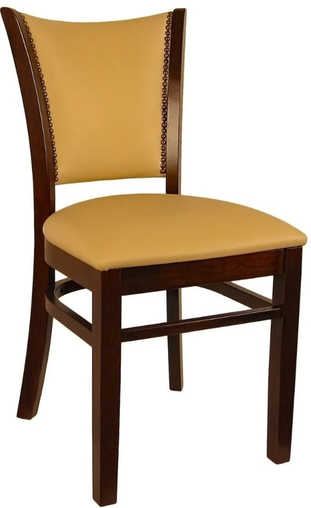 Atlanta Booth & Chair W101FUB Wood Restaurant Chair, Full Upholstered Back, Wood Seat