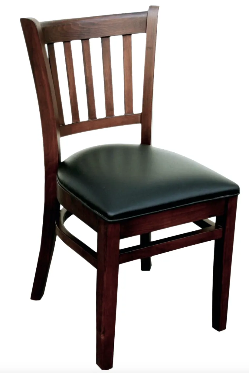 Atlanta Booth & Chair W102 Slat Back Solid European Beech Wood Restaurant Chair