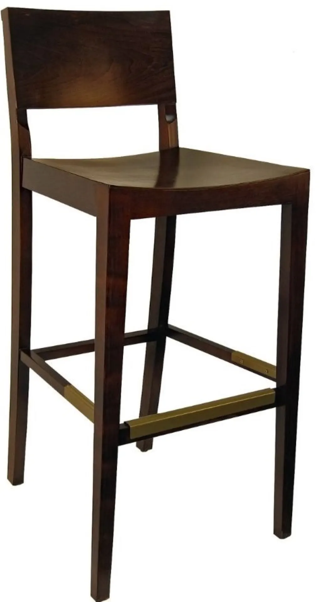 Atlanta Booth & Chair W294BS Solid Beechwood Side Barstool with Wood Back and Legs