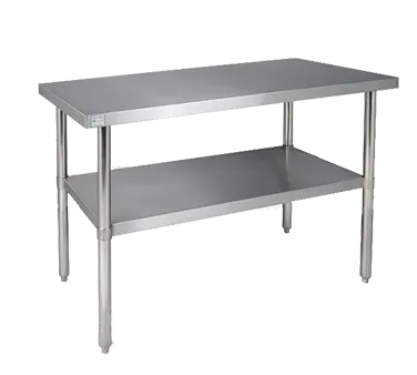 Klinger's Trading 16GA-AST2472 Stainless Steel Top 63" - 72" Work Table