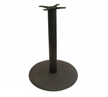 Klinger's Trading B30R Cast Iron Restaurant Table Base, 30" dia., 4" Column, Powder Coat Finish, Dining Height