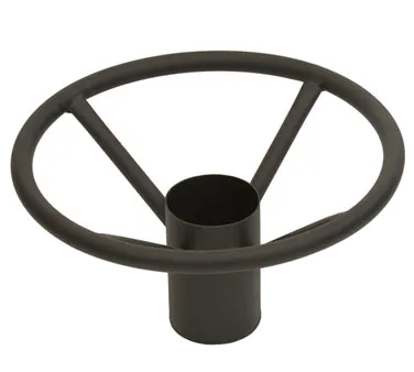 Klinger's Trading BFR4 Foot Rest, 4" Column, Powder Coated Cast Iron