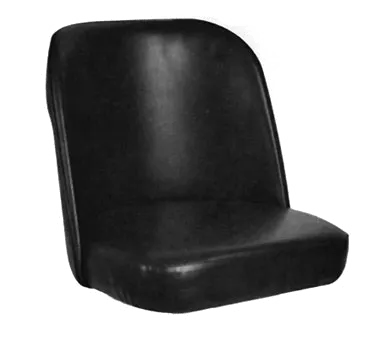 Klinger's Trading CSR5BS-BUCKET SEAT Black Vinyl Bucket Seat for SR-5 & SR-6 Bar Stools