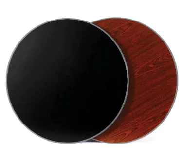 Klinger's Trading MB3030 Square Laminate Table Top, 30x30, Reversible Mahogany/Black
