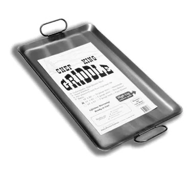 Klinger’s Trading RM2323 - 23" x 23" 3/16" Steel Griddle, Covers 4 Burners, Heat-Resistant Handles