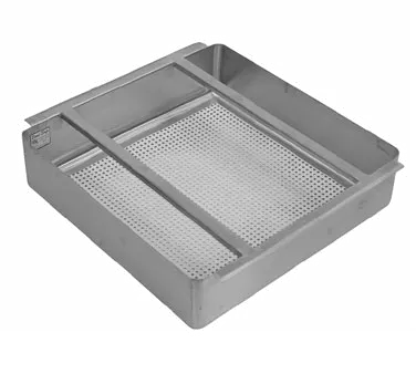 Klinger's Trading SCB-2020 19" Drain Basket – Deep Stainless Steel Basket for Commercial Dishwashers