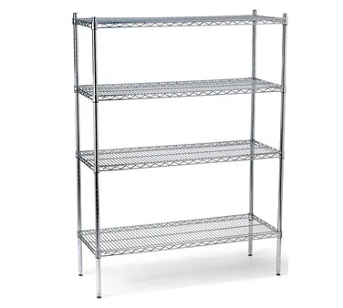 Klinger's Trading SCHROME-1442 Chrome Wire Shelving Unit, 42"W x 14"D