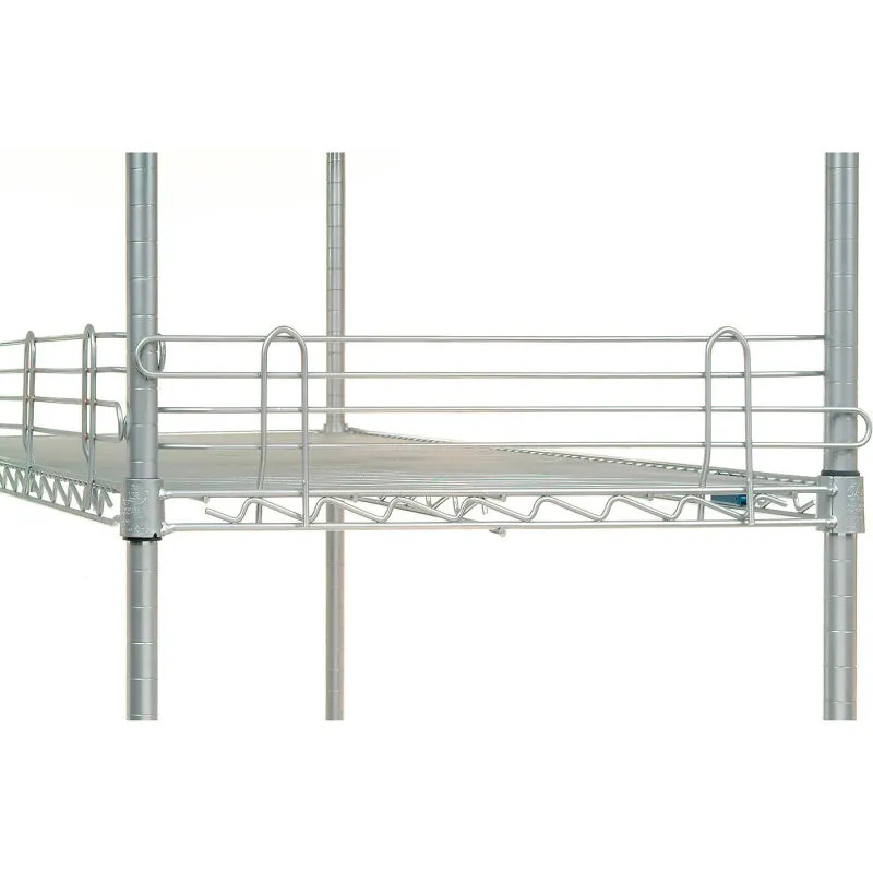 Klinger's Trading SLEDGE54-CHROME 54" Wide Chrome Shelf Ledge for Wire Shelves