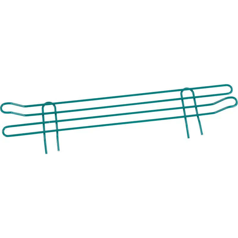 Klinger's Trading SLEDGE60-GREEN Wire Shelf Ledge, 60"W, 5-1/2"H, Green Epoxy Coated