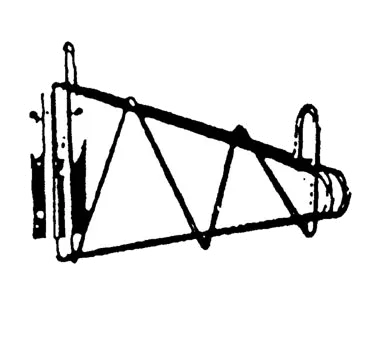 Klinger's Trading SSCHROME-24 Single Wall Bracket, 24" Deep, Chrome Finish
