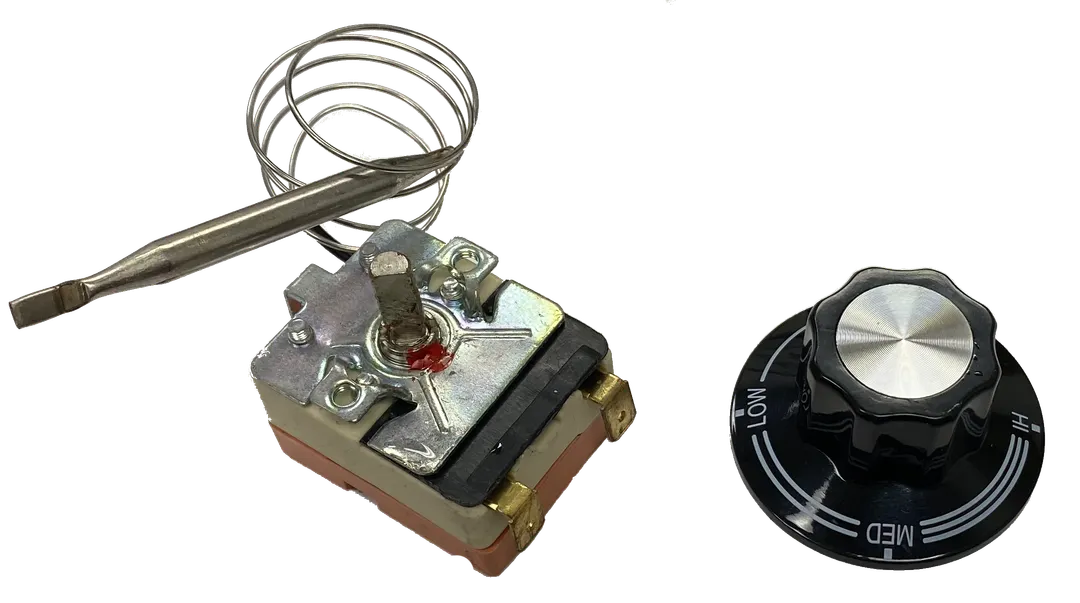 Klinger’s Trading SW-THERMOSTAT W/KNOB – Electric Steam Table Thermostat With Heavy‑Duty Knob