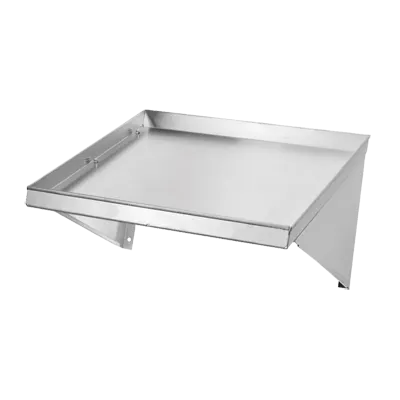 Klinger's Trading SW2142 42" Wall-Mounted Slanted Shelf, 19"D, 16 Gauge 304 Stainless Steel, NSF Certified