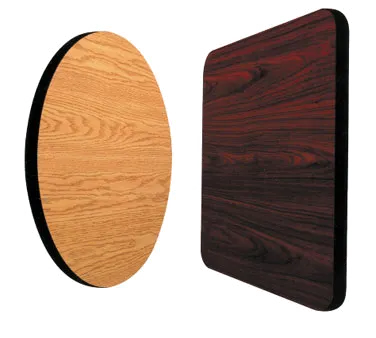 Klinger's Trading WO2442 24x42 Rectangular Walnut/Oak Laminate Table Top, Reversible
