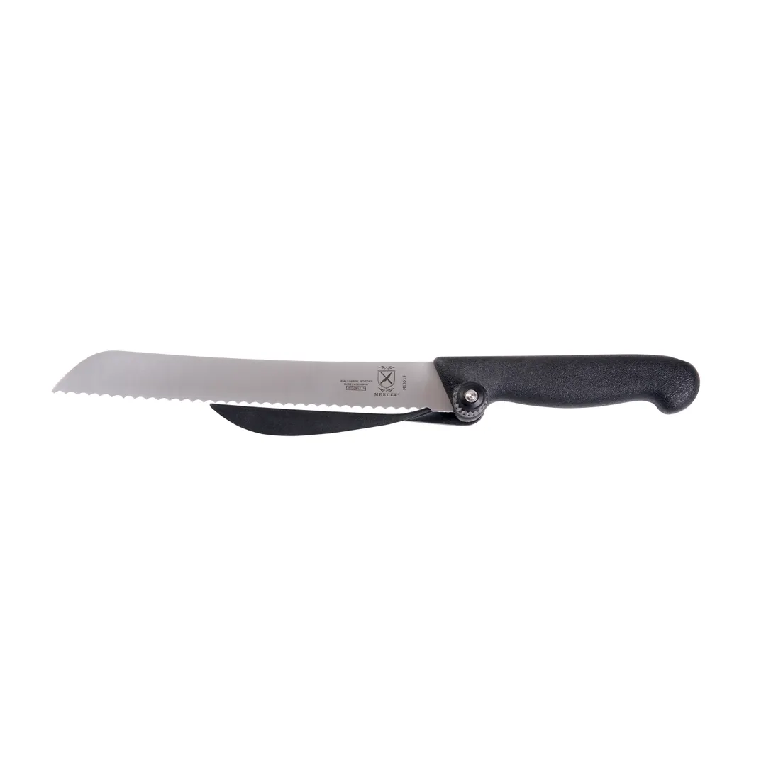 Mercer M13613 - MercerSlice 8-1/4" Bread Knife With Wavy Edge Turn For 1" Slices Handle German Steel