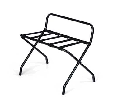 Forbes Industries 802-SH Luggage Rack - Wide 30"W x 19"D x 26"H Steel, Powder-Epoxy Silver, Back Bar