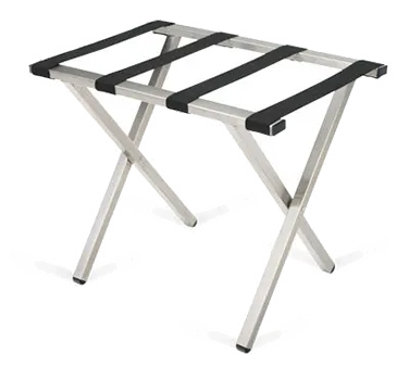 Forbes Industries 804-SS Luggage Rack, 24-1/4"W x16"D x21"H, Poly Straps, Stainless Steel