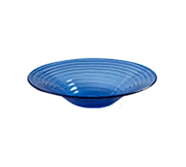 American Metalcraft GBB15 Glacier Blue 14" Round Glass Serving Bowl, 98 oz, Swirled Finish