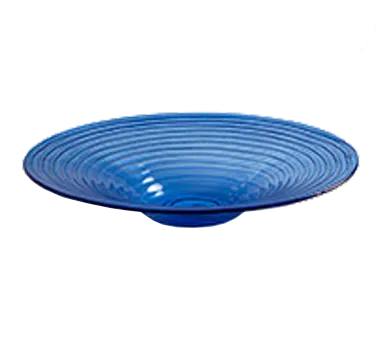 American Metalcraft GBB20 Glacier Blue 18" Round Glass Serving Bowl, 128 oz