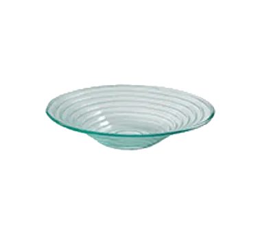 American Metalcraft GBG14 14" Round Green Swirled Glass Serving Bowl, 98 oz