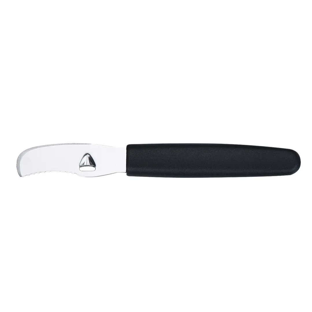 Mercer M15800 Orange Peeler, High-Carbon Japanese Steel, Molded Nylon Handle