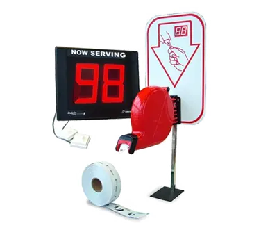 Omcan USA 10171 Turn-O-Matic Ticket Dispenser with 2 Digit LED Display, 12v Adapter, 25 ft Wire