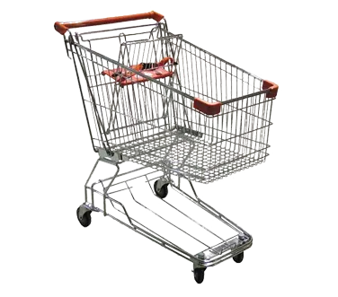 Omcan USA 18308 Shopping Cart, 33x20.5x36.5, 110 lb, Silver, Metal, Child Seat, Zinc/Chrome Finish