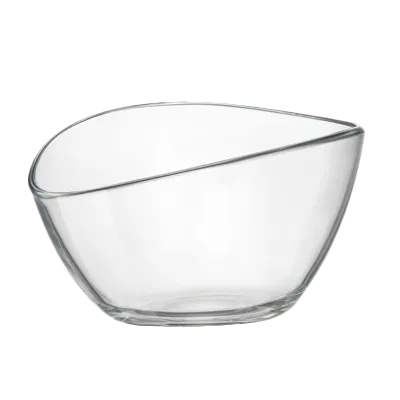 Steelite 49122Q048 Beta Dessert Bowl, 6.75 oz, 4.375" x 2.375", Clear Oval Soda Lime Glass, Sold per Dozen