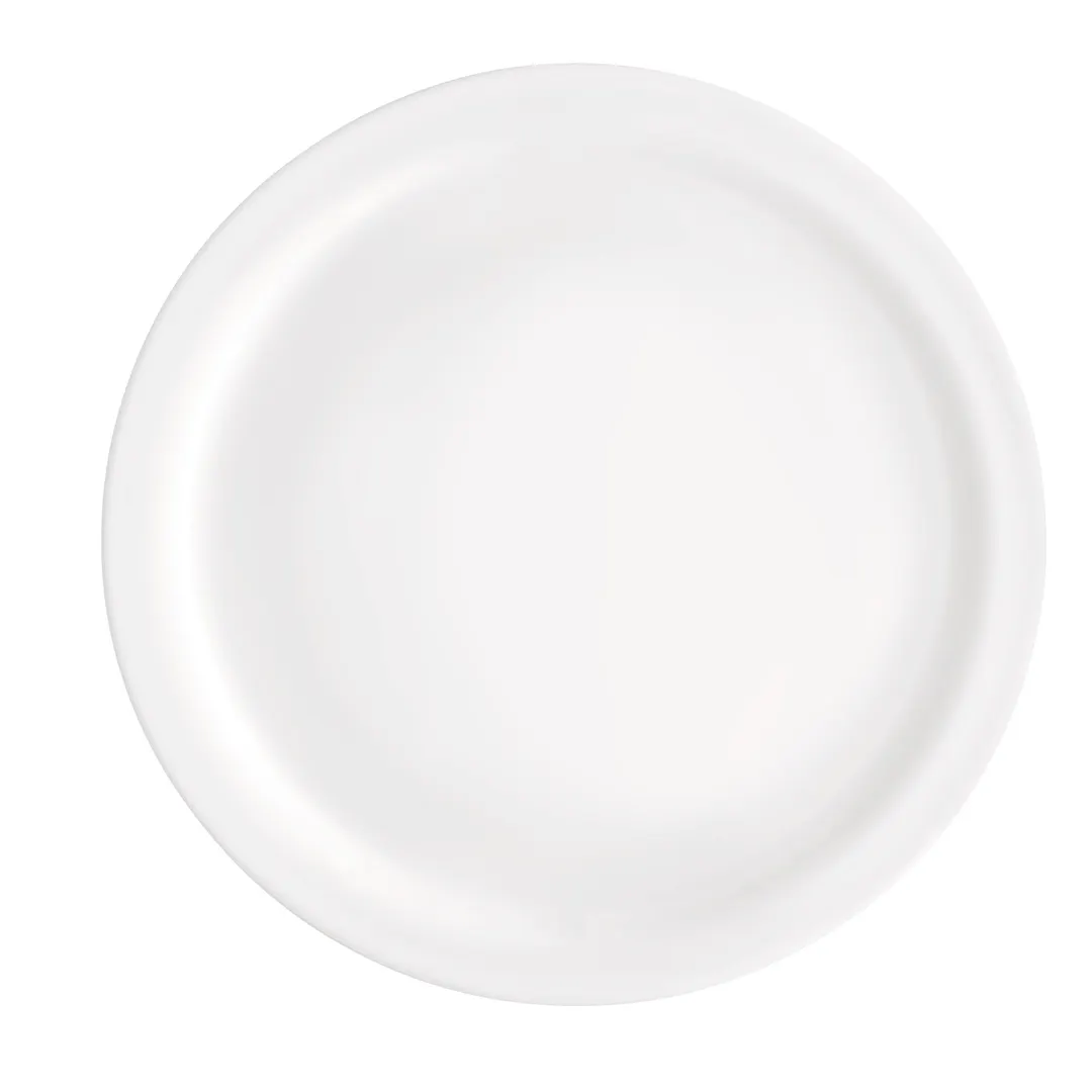 Steelite 49205Q962 10" Round Opal Glass Plate, Careware Sicura Bormioli Rocco, 1 Dozen