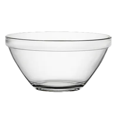 Steelite 4934Q275 Clear 4" Stack Bowl, 8 Oz, Soda Lime Glass, Round, 1 Dozen
