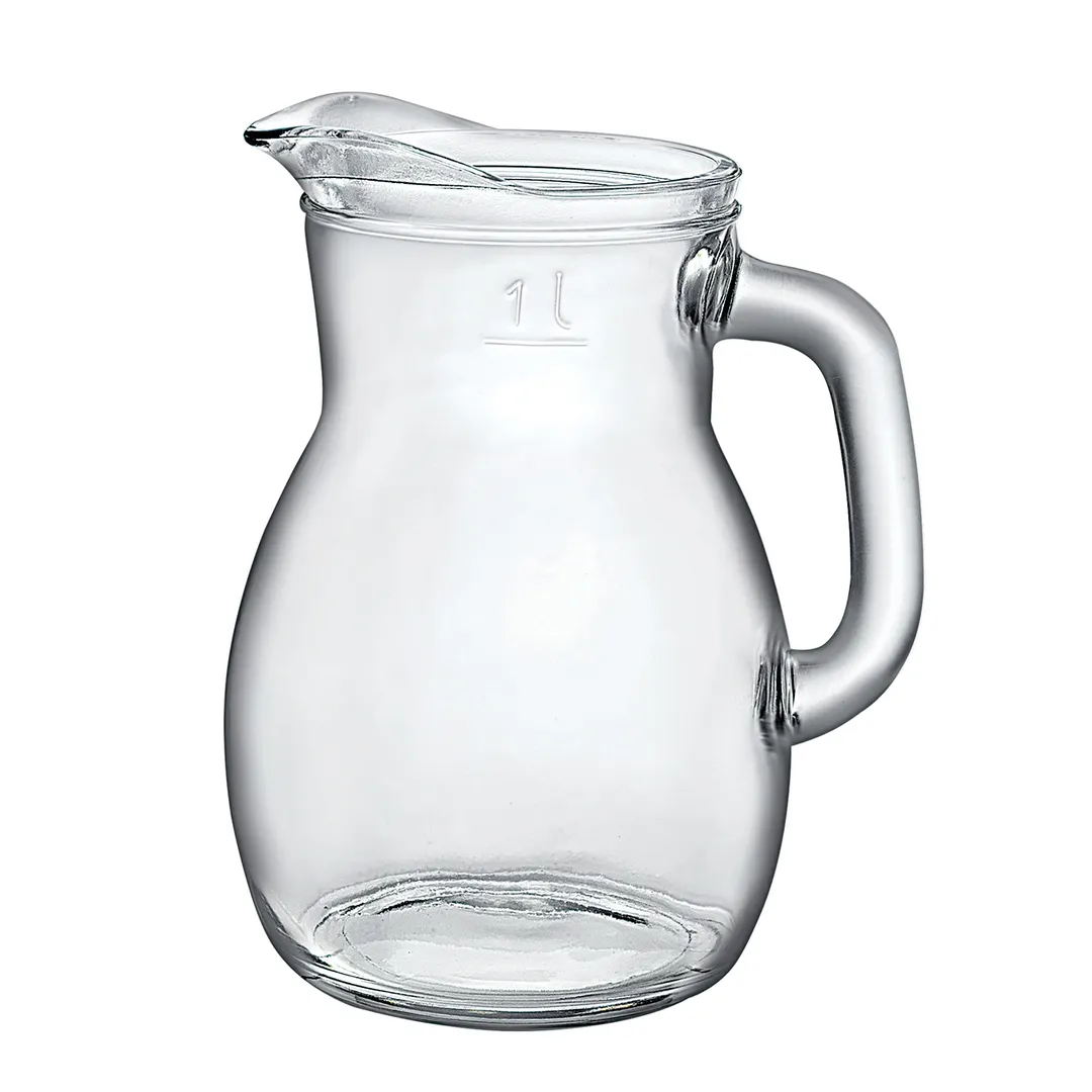 Steelite 4971Q599 Bistrot Glass Pitcher, 1.25 Qt, 5.875" x 7.5", Glass, With Handle, No Lid, 6/Case