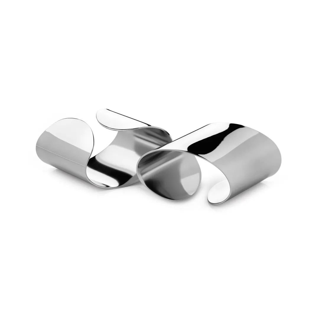 Steelite 5970RW145 Robert Welch Napkin Ring, 1.625" Dia, 18/10 Stainless Steel, 1/Pack