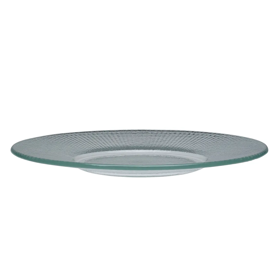 Steelite 6150B445 Round Glass Gourmet Plate, 10.625", Clear, 11.25" Diameter, Sold per Dozen