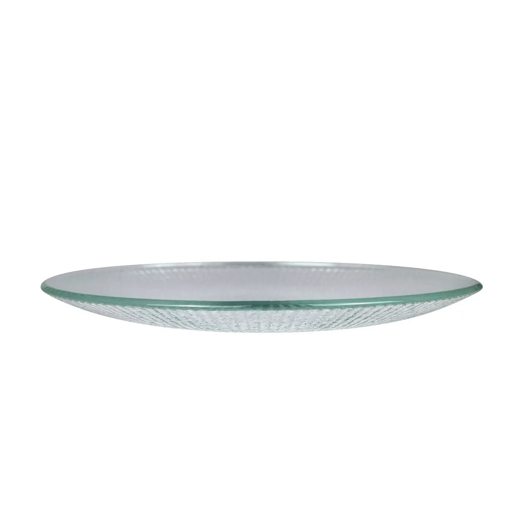Steelite 6150B447 Gourmet Coupe Glass Plate, 10.75", Clear Willow Glass, Round, 1 Dozen