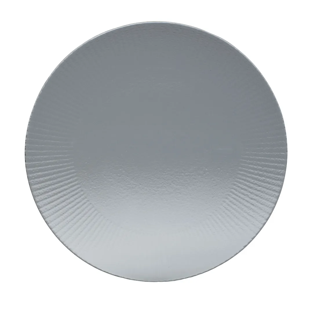 Steelite 6150B447 Gourmet Coupe Glass Plate, 10.75", Clear Willow Glass, Round, 1 Dozen