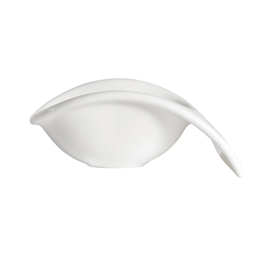 Steelite 62104ST1050 Bloom Porcelain Amuse Bouche Bowl, 1.0 oz, 3.25" x 2.625" x 1.25", Oven Safe to 500°F, Porcelain, Free Form, Sold per Dozen