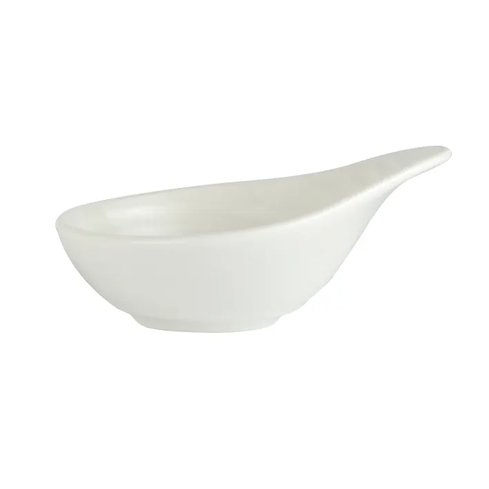 Steelite 62105ST1027 Rattan Finish Porcelain Amuse Bouche Bowl, 1.0 oz, 3.625" x 2.75", Fortified Porcelain, Oven Safe to 500°F, Sold per Dozen