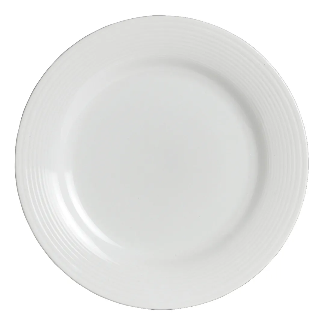 Steelite 6305P600 Virtuoso Rene Ozorio 11.875" Round Porcelain Plate, Oven Safe to 465°F, 6/Case