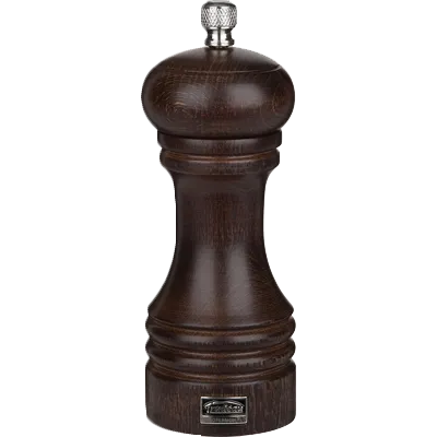 Steelite 6324T508 Salt Mill, 6.0 Height, Beechwood Chocolate Wood Finish, 1-7 Height Range, Wood Material, 4/Case