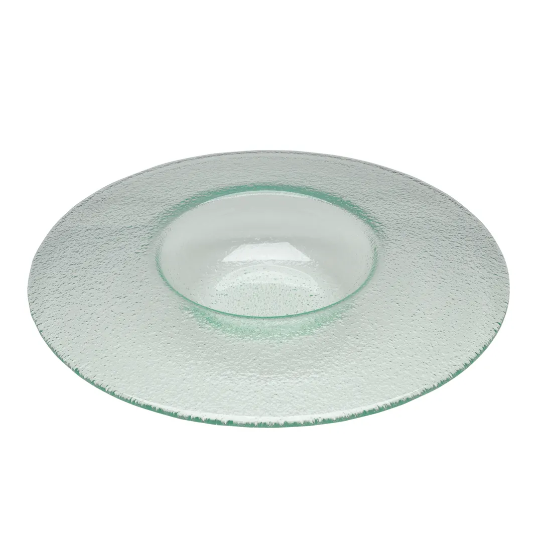 Steelite 6506G244 Creations Float Glass Serving Bowl, 11-14in Diameter, 8 oz Clear Round Glass, 1 Dozen