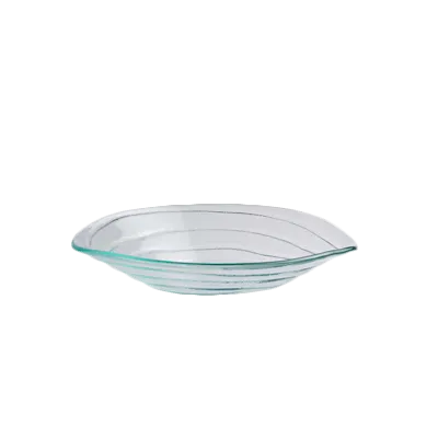 Steelite 6506G338 Blue Glass Serving Bowl, 11.5 Round Ripple, 28 Oz, 11-14 inches, Sold per Case of 10