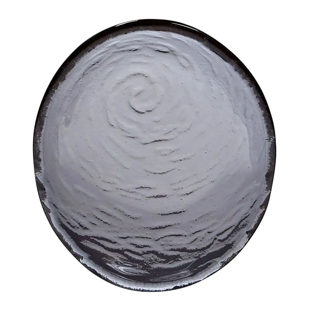Steelite 6513G375 Oval Glass Bowl, 4", 2 oz, Gray Smoke Scape Glass, 1 Dozen