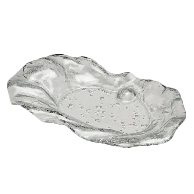 Steelite 6525B421 Venus Glass Plate, 12.25x7.5, Free Form, Flowing Elegance, 1 Dozen