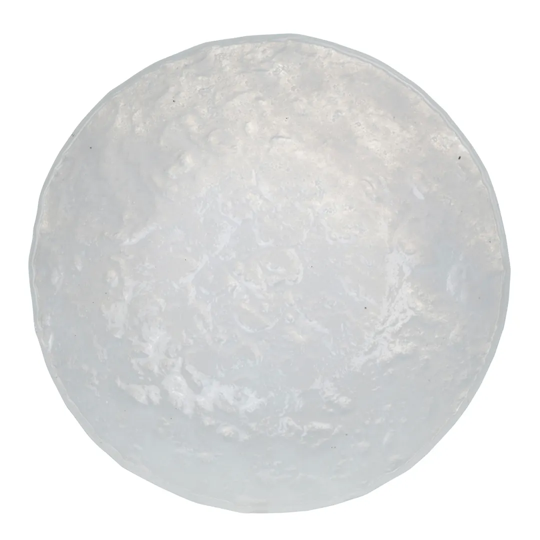 Steelite 6535B434 1.5 Qt White Powder Finish Glass Serving Bowl, 10.25" Round, 6/Case