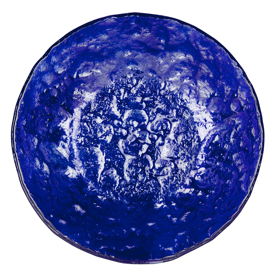 Steelite 6537B433 - 8.625" Indigo Blue Glass Bowl, 23 Oz, Ceres By Catherine Hurand, Round, Glass, 1 Dozen