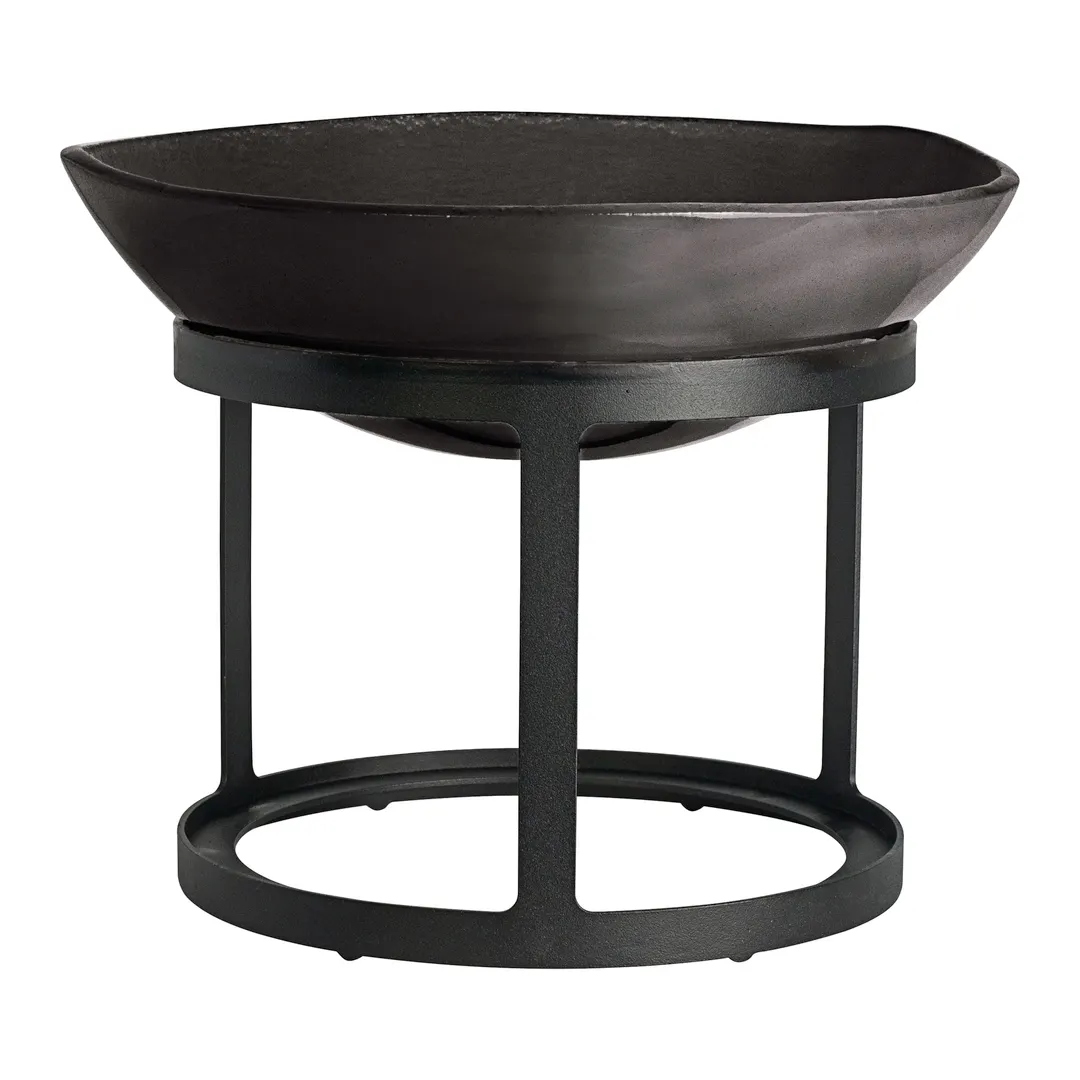 Steelite GS196641 Mid Modern Round Glass Serving Bowl, 2.25 Qt, 10.13" Diameter, Dark Grey, 65-96 Oz, Sold per Case