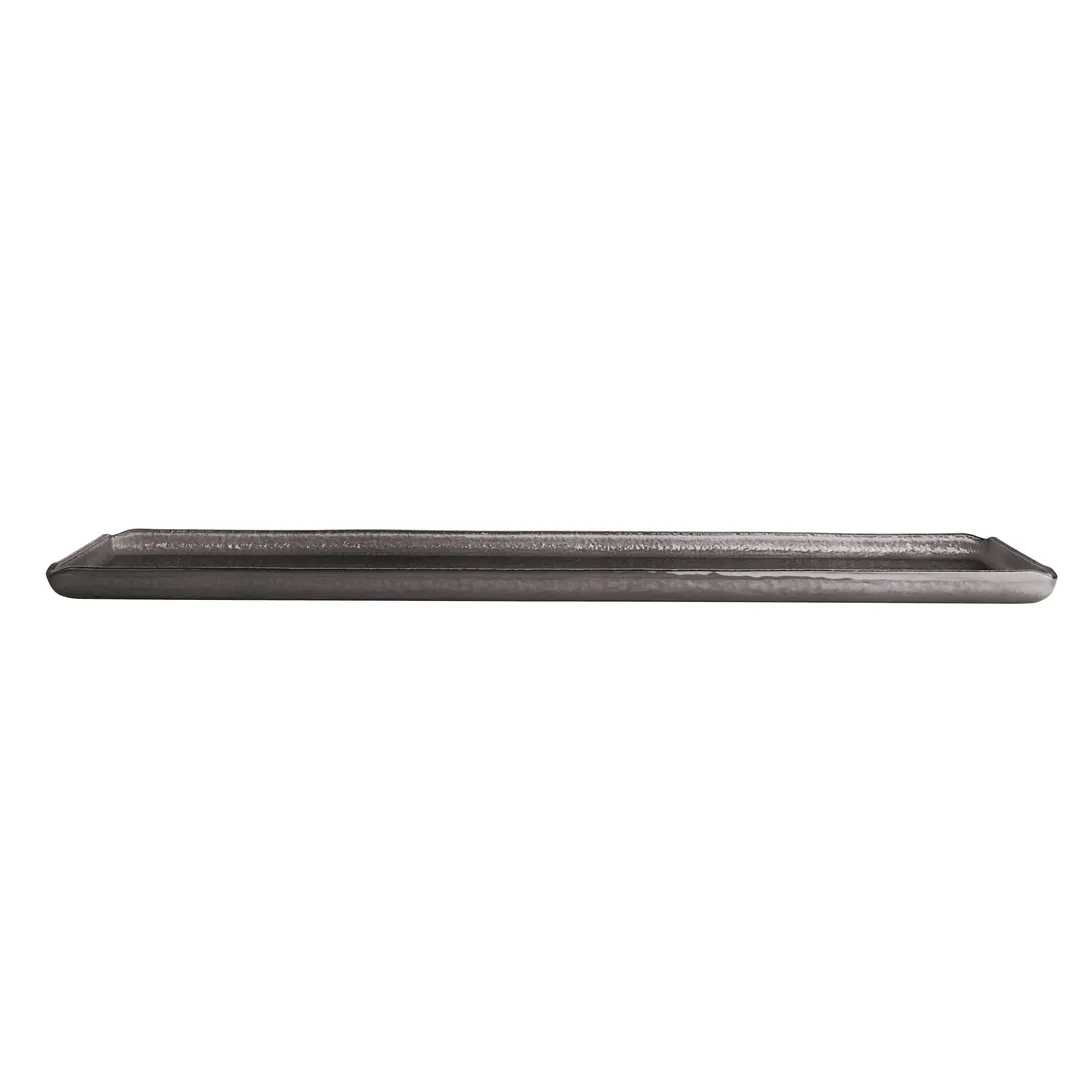 Steelite GS196649 Mid Modern Serving Platter, 24.25" x 6.5", Rectangle, Glass, Solid Dark Grey