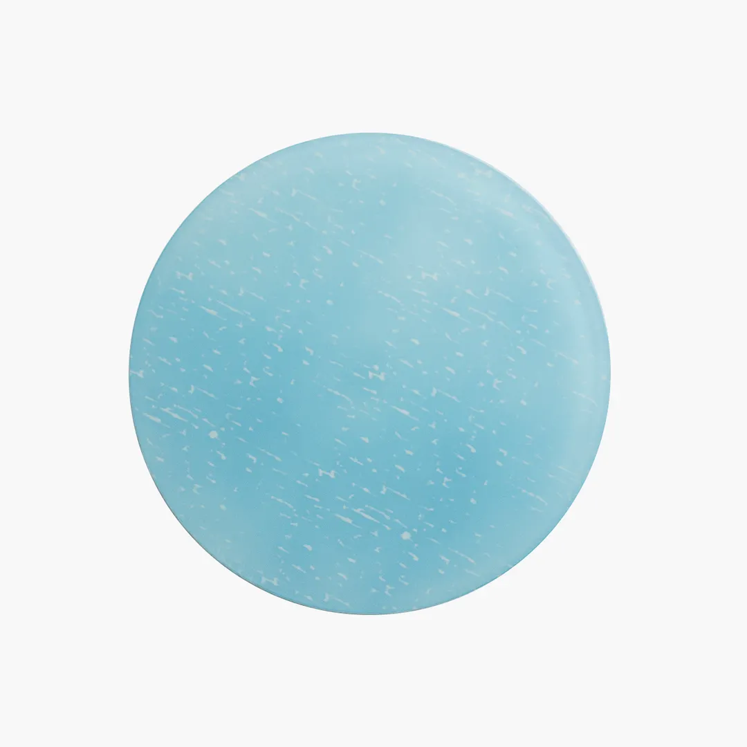 Steelite GS196654 Mid Modern Flat Cake Plate, 13" Round, Two-Tone Glass, Dusk Blue/Cream, Sold per Case
