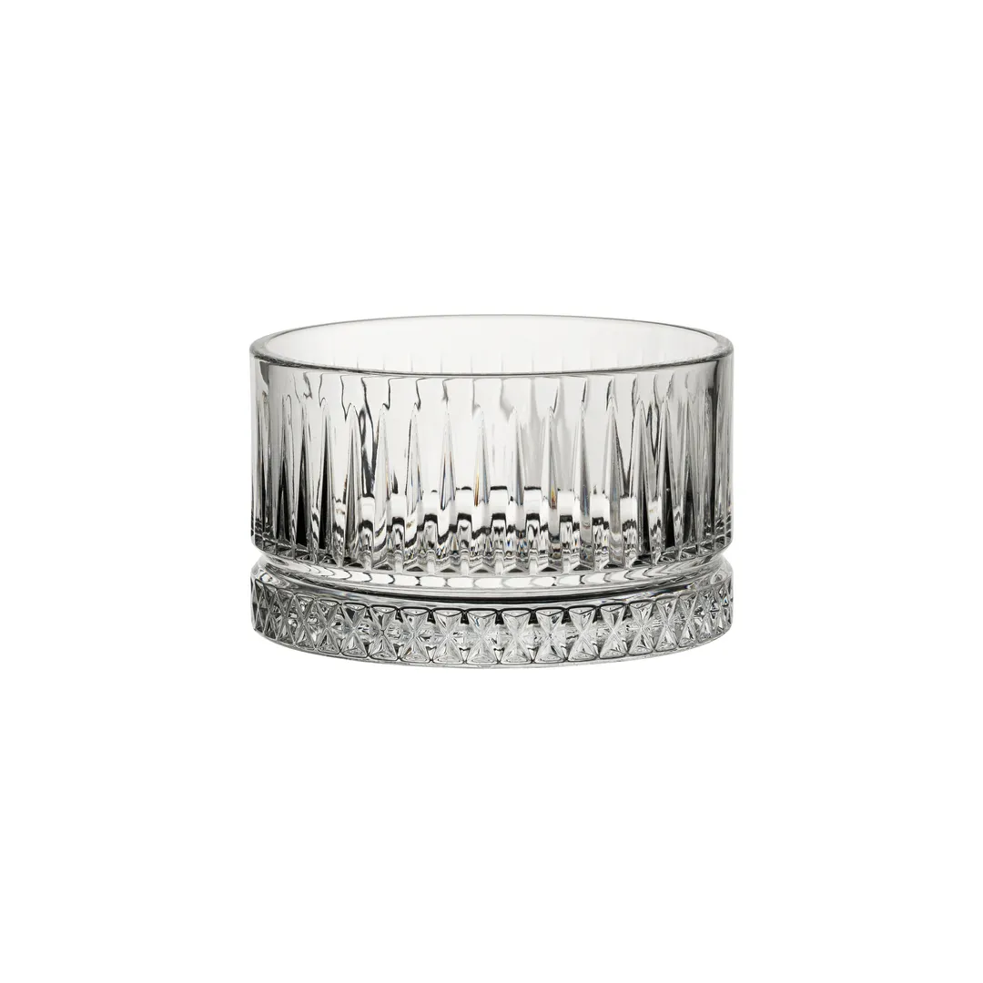 Steelite P530038 8 Oz Clear Glass Serving Bowl, 2.25"H x 3.5"D, Soda Lime, Pasabahce, Elysia, 1 Dozen